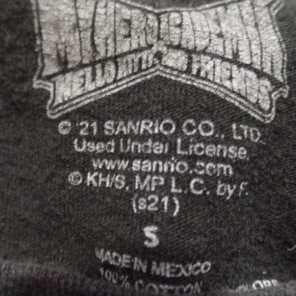 My Hero Academia Hello Kitty and Friends Black Graphic T -Shirt, Size S - Picture 2 of 2